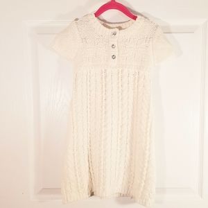 ❄ Adorable ❄ knitted cream button up dress